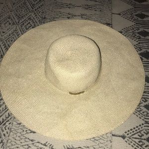 Cream sun hat